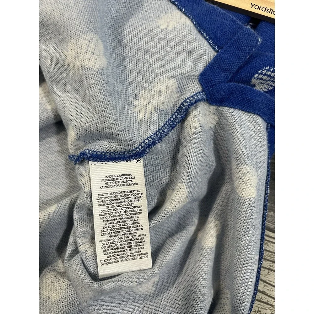Polo Ralph Lauren Polo Mens XL Blue‎ Classic Fit White Pineapple Print All Over